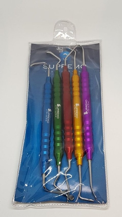 Kit CURETAS de levantamiento de seno MAXILAR FLEXIBLES (x5) - SUPREMO