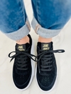 Zapatilla Emily Suede Negro