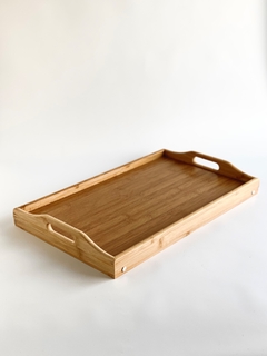 Bandeja De Cama Madera Bamboo 50 X 30 Cms en internet