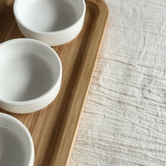 Set x 3 Salseras de Porcelana Blanca. Ideal sushi, salsas, aderezos - comprar online