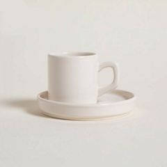 Juego de 6 Tazas y Platos Hygge Crema - tienda online