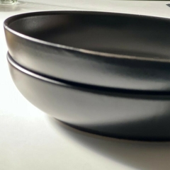 Juego de 6 Platos Hondos o Bowl Bajo- Linea Mali Negro en internet