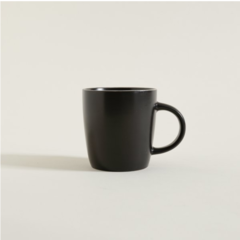 Mug Negro Borde Natural - Linea Neo