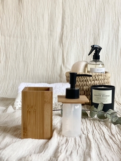 Set 4 piezas de bamboo para toilette o cocina - comprar online