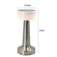 Velador con Luz LED Recargable - Silver - comprar online