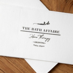 Toallas de Mano, de papel tissue. "The Bath Affaire". Pack x 20 unidades