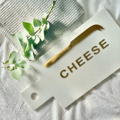Tabla de marmol "Cheese" con cuchillo para quesos