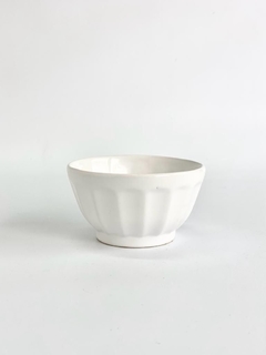 Bowl Cerámica Facetado Blanco Linea Yoga CH