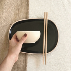 Set de Sushi Linea Neo Negro Brillante - comprar online