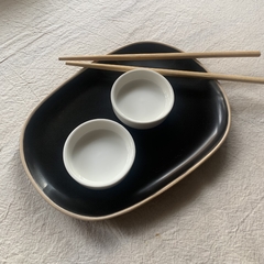 Salsera de Porcelana Blanca. Ideal sushi, salsas, aderezos
