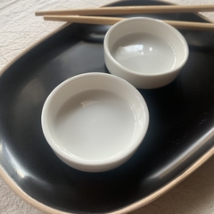 Salsera de Porcelana Blanca. Ideal sushi, salsas, aderezos - comprar online