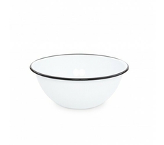 Ensaladera Bowl Enlozado Vintage Bordes Negros - comprar online