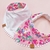 BABERO BANDANA WATERCOLOR ROSA - comprar online