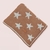 MANTITA REVERSIBLE STARS CHOCOLATE Y NATURAL 105x80 CM