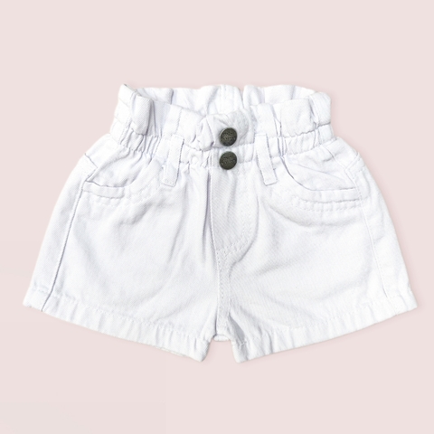 Short jean blanco sale