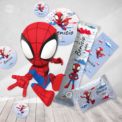 Kit imprimible spiderman spidey tukit - tienda online