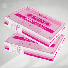 Caja cassette imprimible antiresaca rosa tukit