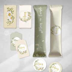 Kit imprimible flores margaritas tukit - comprar online