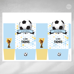 Imagen de Kit imprimible futbol copa del mundo tukit