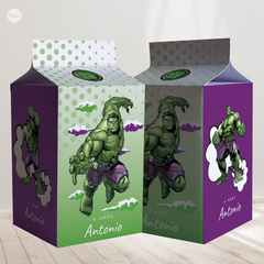 Milk box milkbox imprimible superheroe hulk tukit