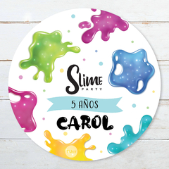 Kit imprimible slime colores candy bar tukit - TuKit