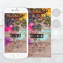 Kit imprimible grafiti candy bar tukit - comprar online