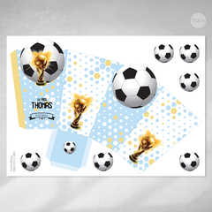 Kit imprimible futbol copa del mundo tukit - TuKit