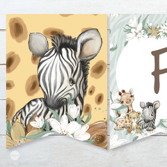 Kit imprimible animales de la selva acuarela safari babies tukit - tienda online