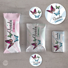 Kit imprimible mariposas de colores tukit - comprar online
