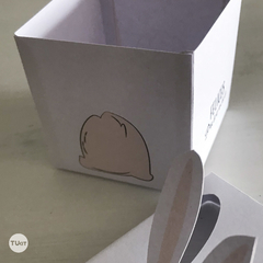Caja tapa decorativa golosinera conejito orejas felices pascuas imprimible tukit - comprar online