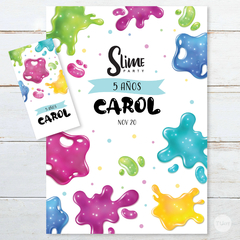Kit imprimible slime colores candy bar tukit en internet