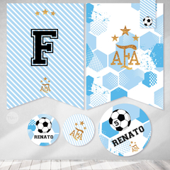 Kit imprimible futbol mundial argentina afa candy bar - tienda online