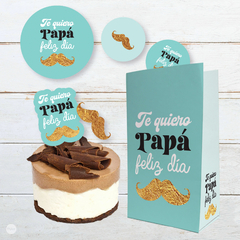 Kit imprimible decoracion dia del padre bigote tukit - comprar online