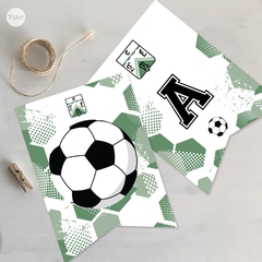 Banderines imprimibles cumpleaños futbol ferro tukit