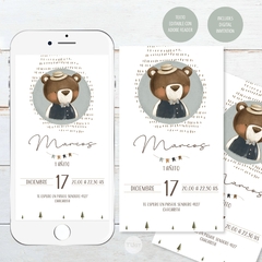 Kit imprimible animales del bosque acuarela oso tukit - comprar online