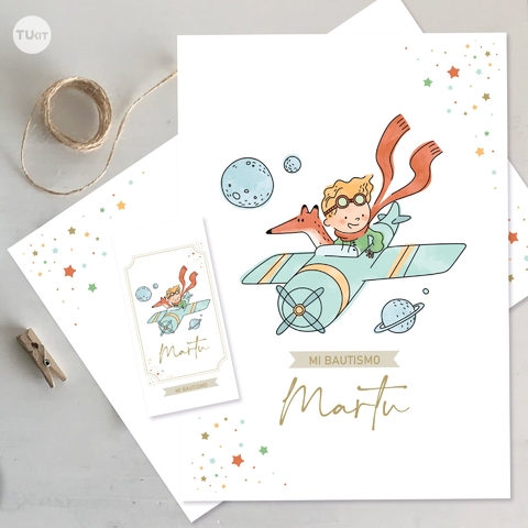 Kit imprimible decoracion blanco el principito the little prince tukit