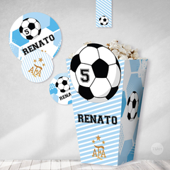 Kit imprimible futbol mundial argentina afa candy bar