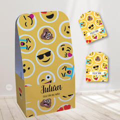 caja abierta emojis, caja imprimible, emojis party bundle, emoticon, emoticones
