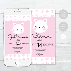 Kit imprimible gatitos cats flores candy bar tukit - comprar online