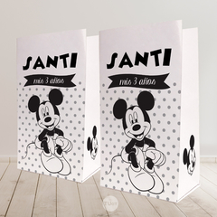Kit imprimible mickey mouse candy bar black tukit - comprar online