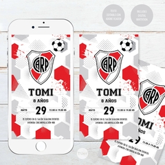 Kit imprimible futbol river candy bar - comprar online
