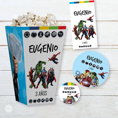 Kit imprimible super heroes superheroes tukit - comprar online