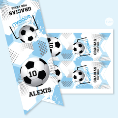 Cierra bolsa imprimible futbol tukit - comprar online