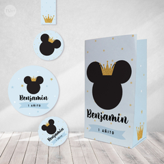 Kit imprimible mickey rey celeste pastel tukit - buy online