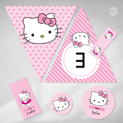 Imagen de Kit imprimible hello kitty bailarina cumpleaños candy bar