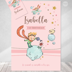 Kit imprimible el principito little prince rosa candy bar tukit - comprar online