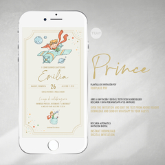 Invitacion principito little prince digital whatsapp tukit