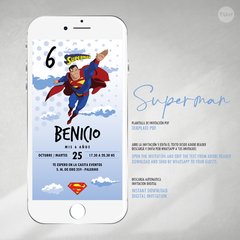 Kit imprimible super heroe superman tukit - comprar online