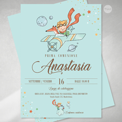 Invitacion imprimible little prince principito tukit