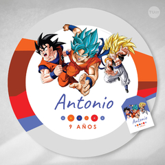 Kit imprimible dragonball dragon ball goku candy bar tukit - comprar online